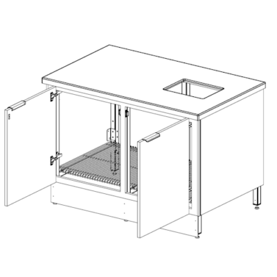 Beverage Station Cabinet