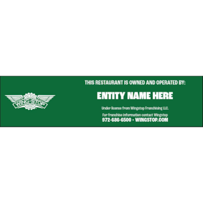 Owner Plaque