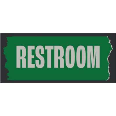 Restroom Door Sign, RESTROOM